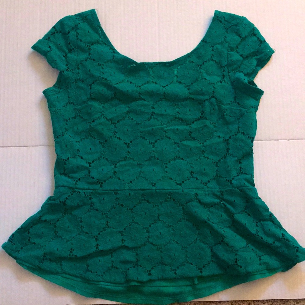 Green blouse